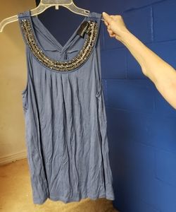 Beautiful blue tank top Lg.